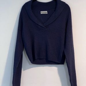 Urban Outfitters Blue cropped sweater